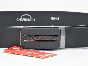 چرم کد 903 مشکی 3 کمربند