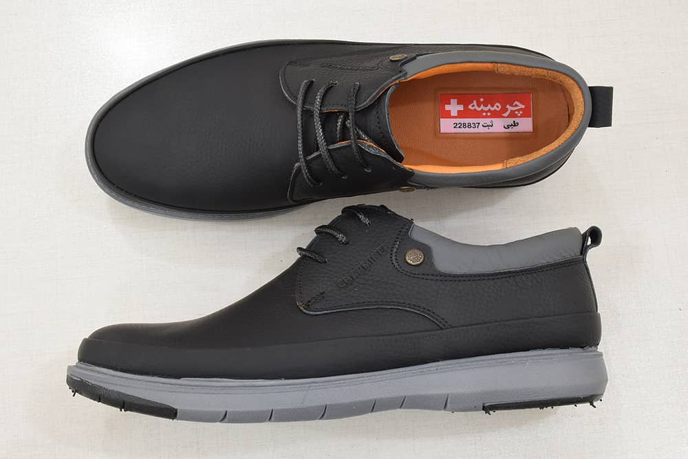 charmineh 337 m13 کفش-طبی-کد-337-روزمره-چرم-مردانه-Orthopedic-Shoe