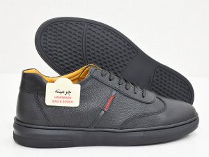 اسپرت مشکی 386 2 کتونی چرم