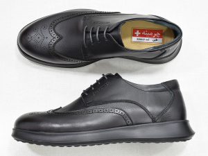 طبی کد 447 M 3 کفش طبی چرم مردانه-image-shoes