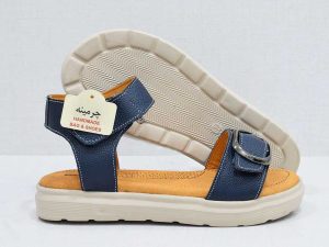 طبی زنانه 2060 سورمه ای 1 صندل طبی زنانه - image- shoes-Leather