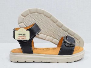 طبی زنانه 2060 مشکی 1 صندل زنانه - image- shoes-Leather