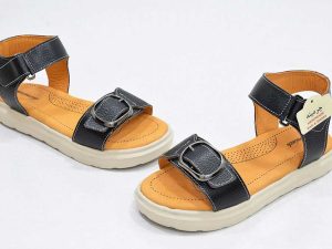 طبی زنانه 2060 مشکی 3 صندل طبی زنانه - image- shoes-Leather