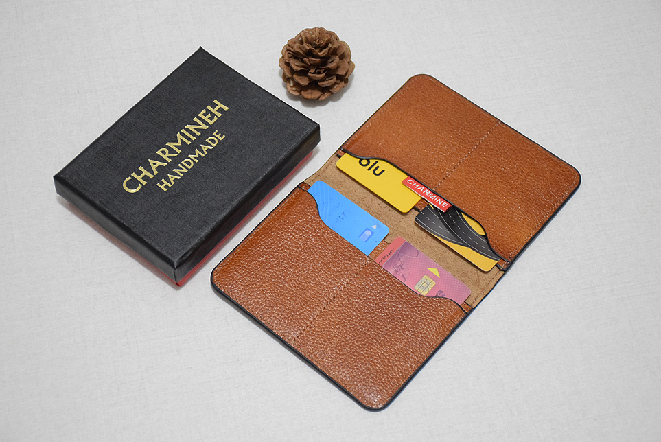 کیف چرمی مدارک ماشین سایپا کد638