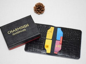 کیف چرمی مدارک ماشین سایپا کد640